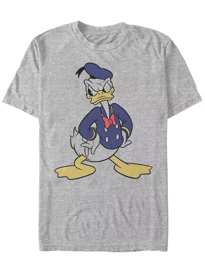 Мужская футболка с коротким рукавом Vintage Donald Fifth Sun — изображение 1 из 1, серый