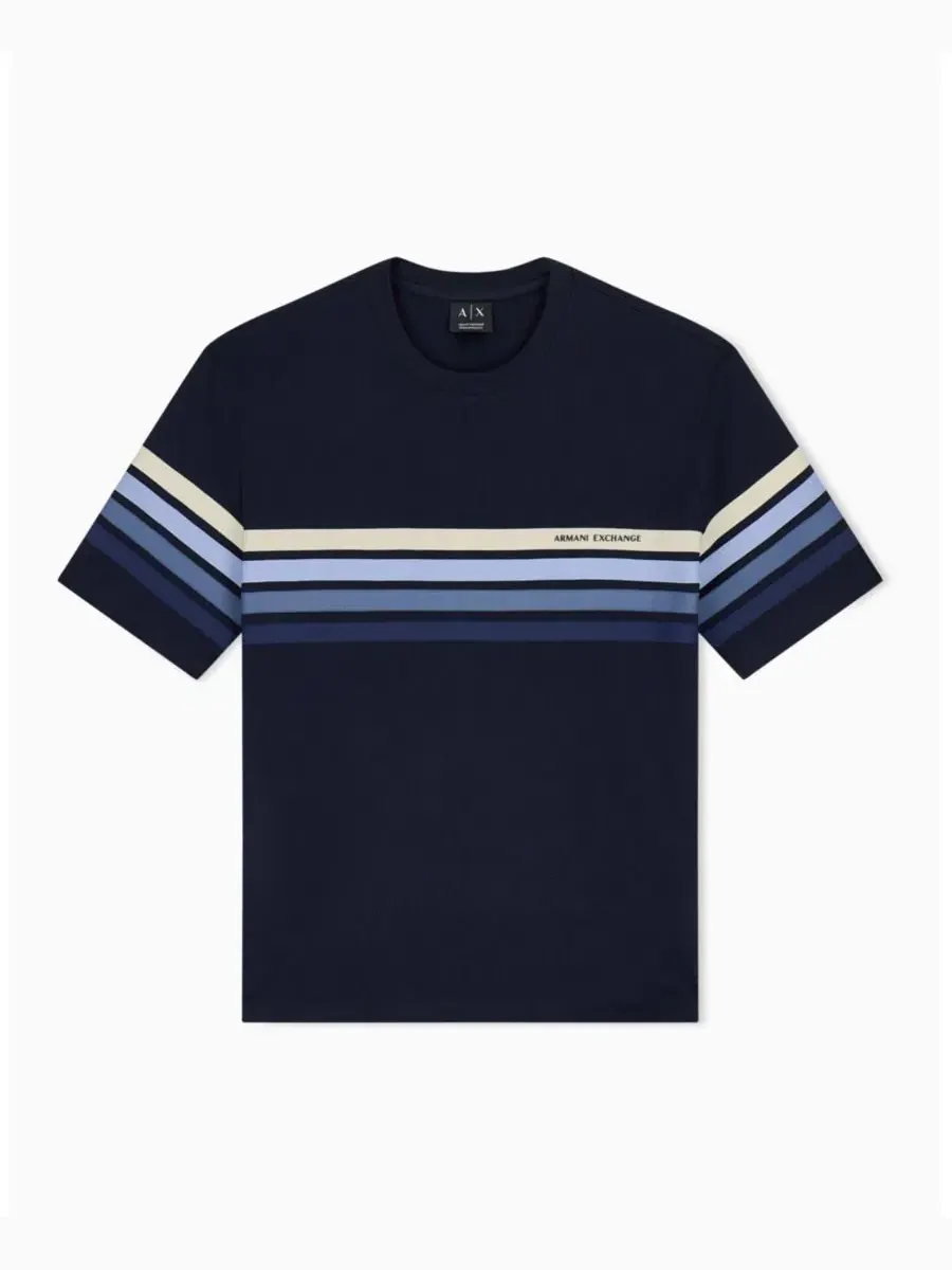 Мужская футболка с коротким рукавом и четырьмя полосками A|X Armani Exchange