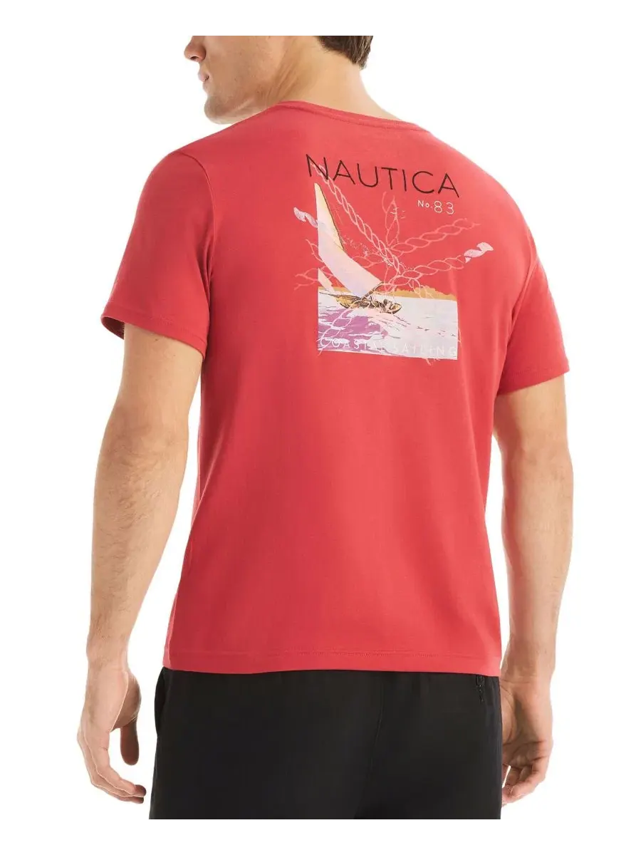 Мужская футболка с коротким рукавом и графическим принтом Nautica