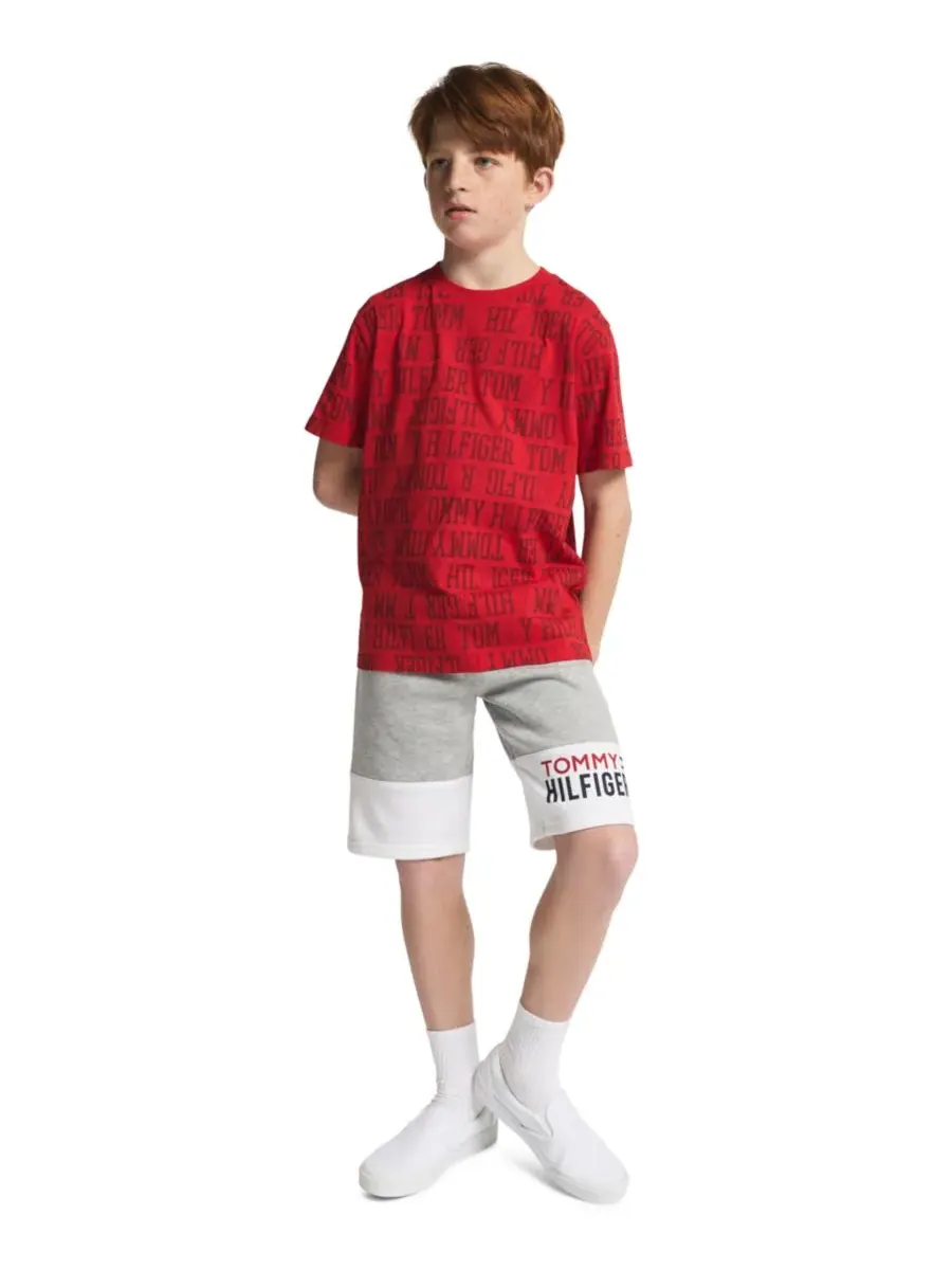 Детские шорты Tommy Pull-On Color-Block, размер 8-20 Tommy Hilfiger — изображение 2 из 7, серый
