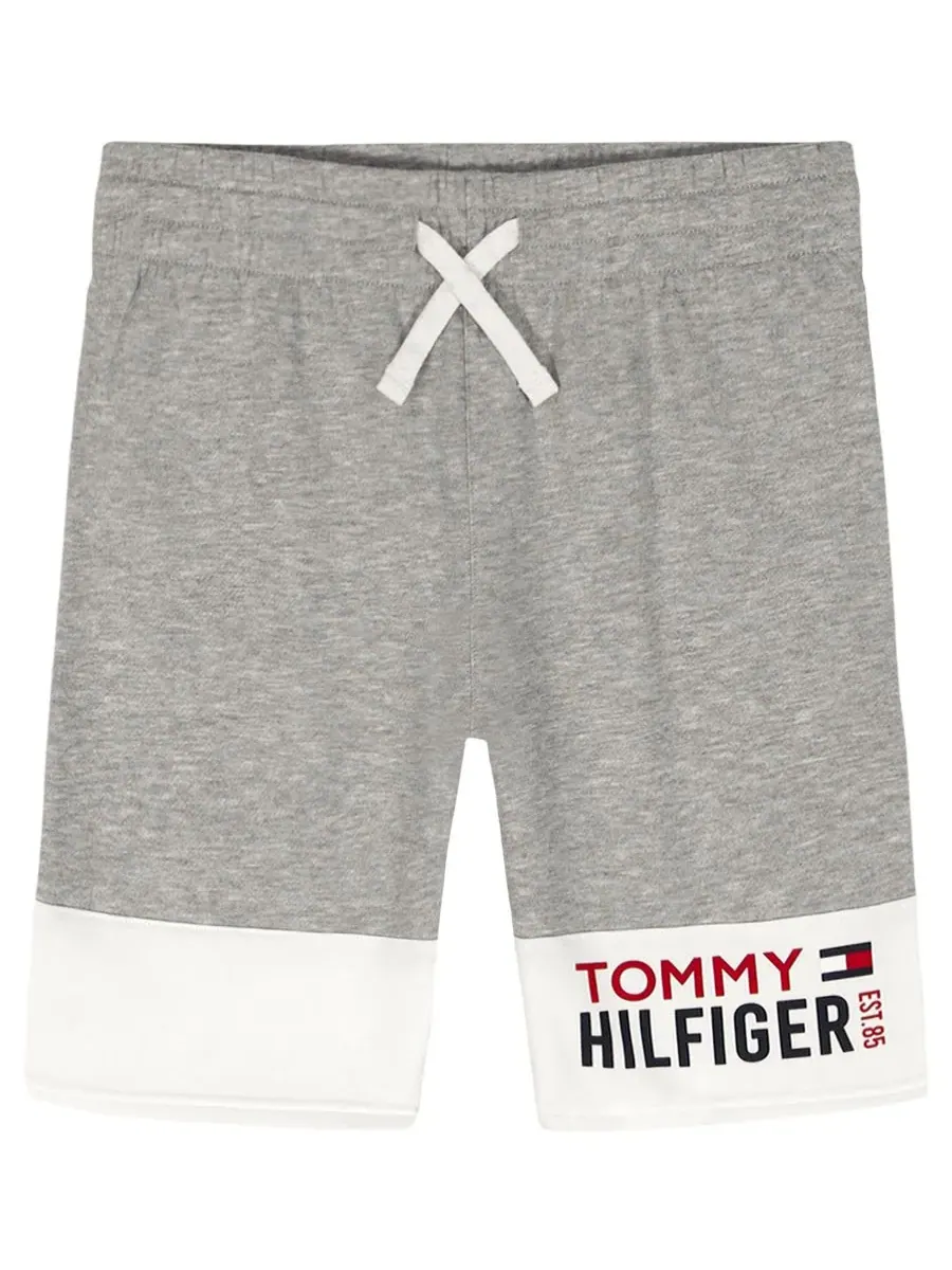 Детские шорты Tommy Pull-On Color-Block, размер 8-20 Tommy Hilfiger — изображение 3 из 7, серый
