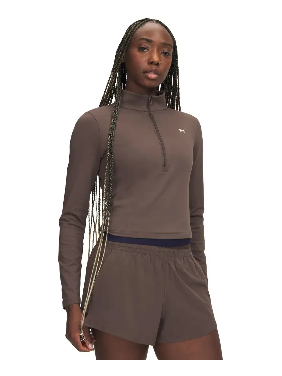 Свитшот женский с полузастежкой-молнией Motion Under Armour — изображение 1 из 3, бежевый