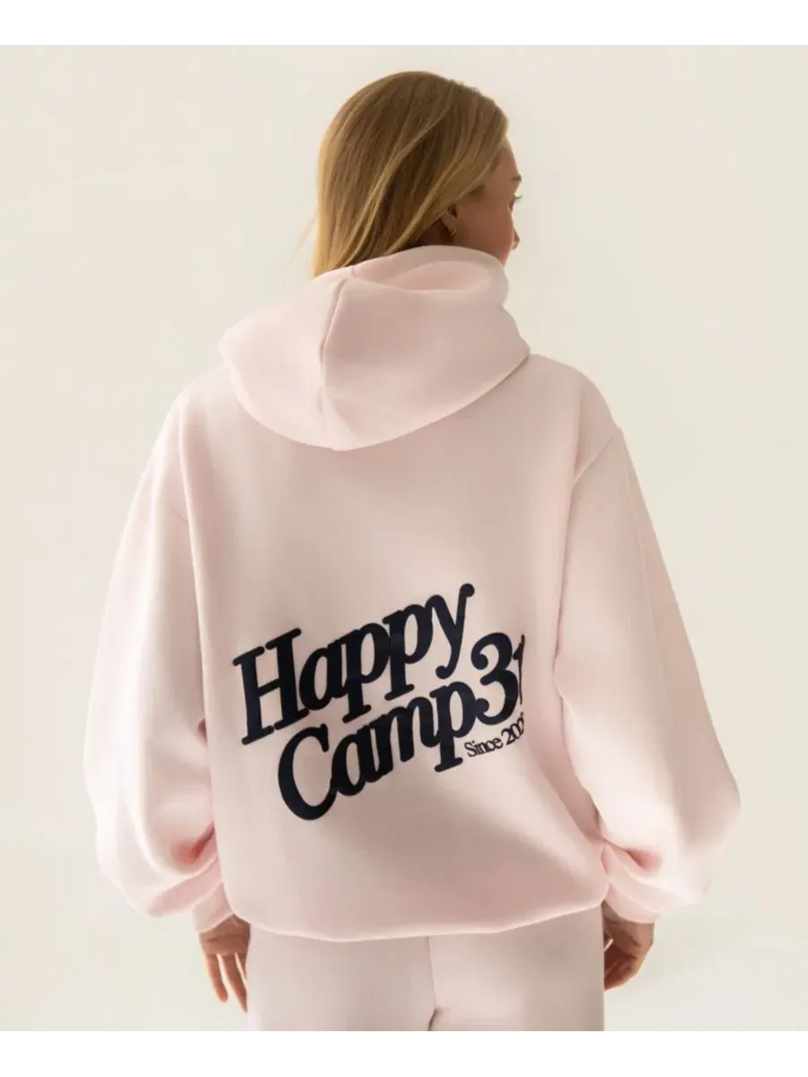 Худи с капюшоном Puff Series The Happy Camp3r — изображение 3 из 9, розовый