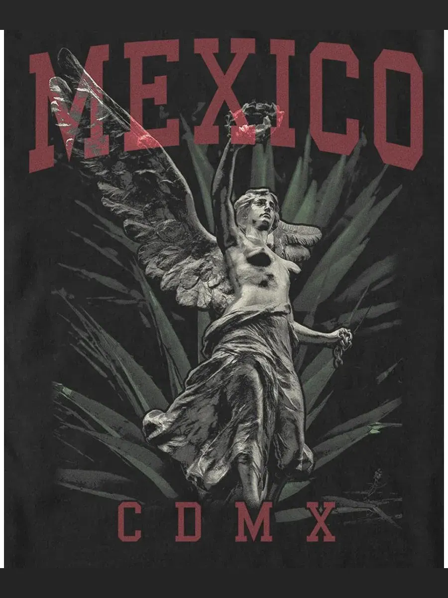 Футболка с принтом Mexico City Fifth Sun — изображение 3 из 3, черный