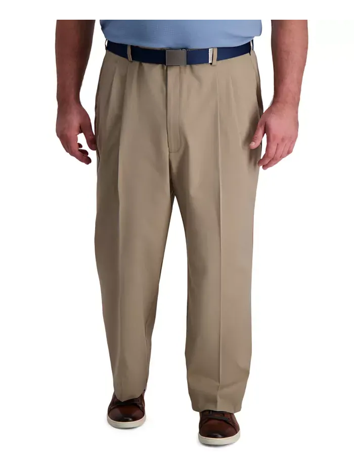 Брюки Big & Tall Cool Right Performance Flex Classic Fit с защипами Haggar