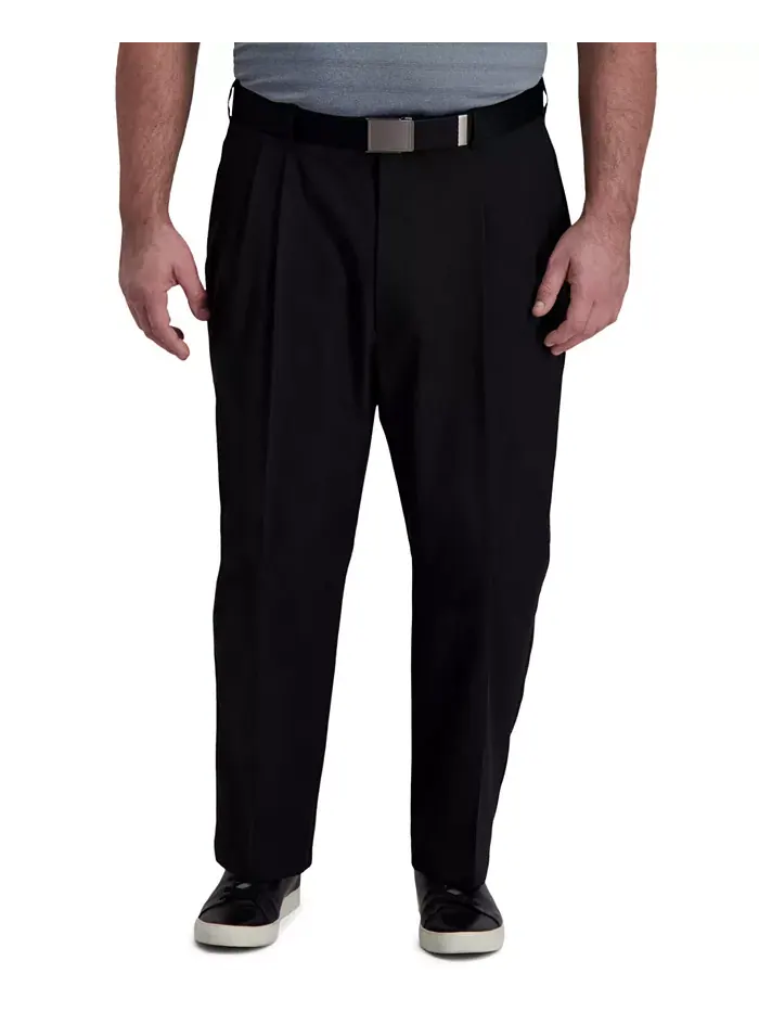 Брюки Big & Tall Cool Right Performance Flex Classic Fit с защипами Haggar