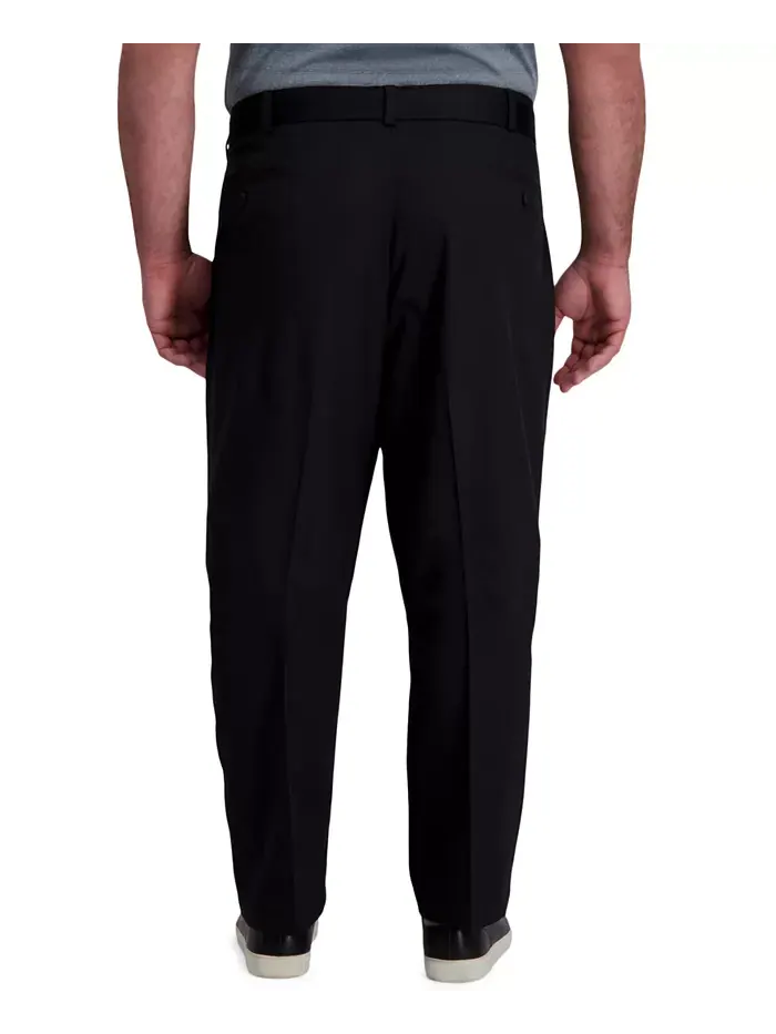 Брюки Big & Tall Cool Right Performance Flex Classic Fit с защипами Haggar — изображение 2 из 7, черный