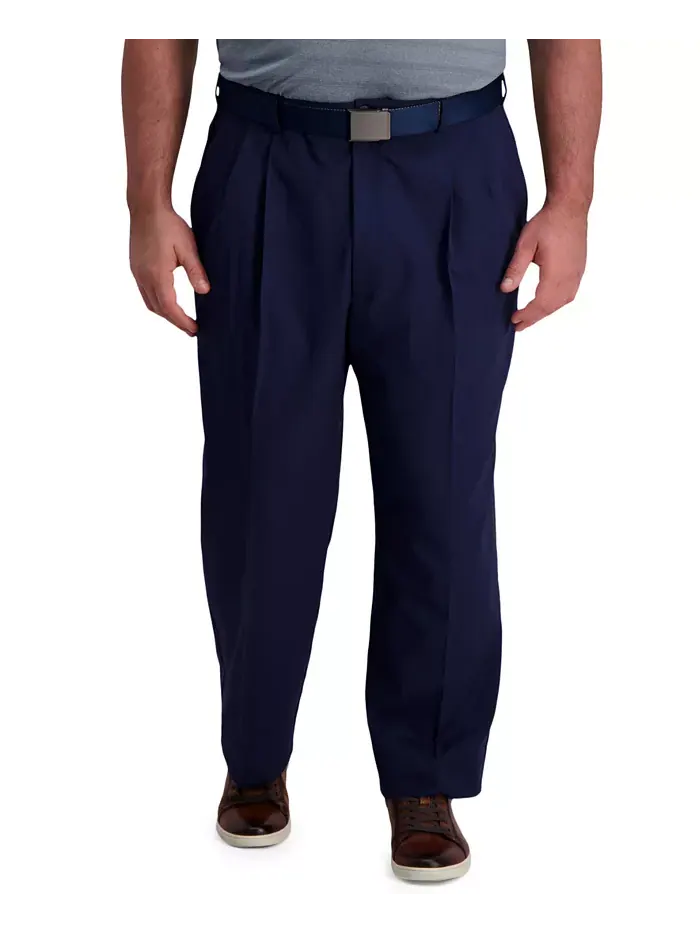 Брюки Big & Tall Cool Right Performance Flex Classic Fit с защипами Haggar