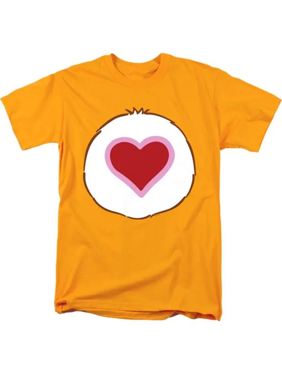 Футболка с принтом Tenderheart Belly Care Bears — изображение 1 из 3, золото