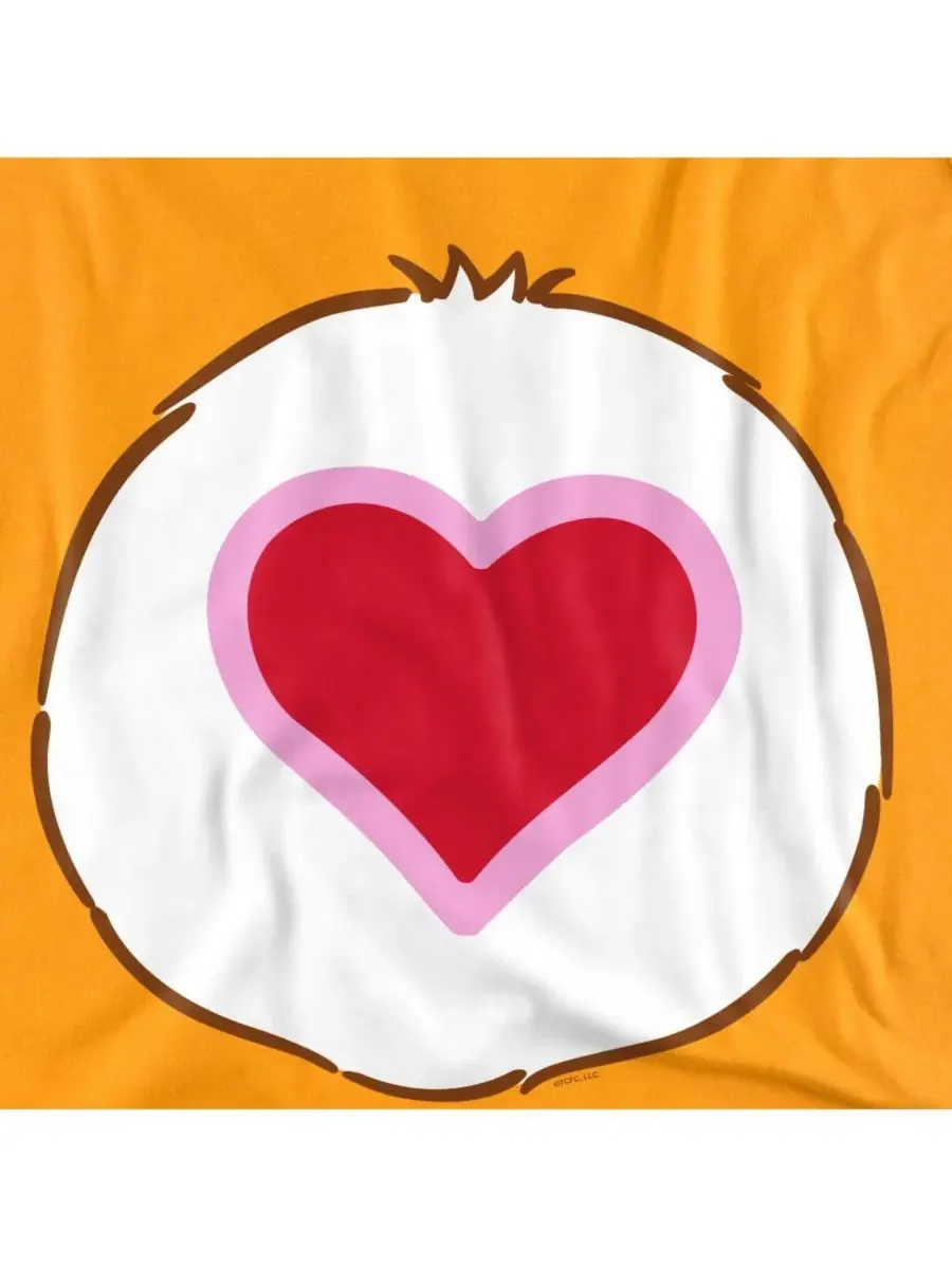 Футболка с принтом Tenderheart Belly Care Bears — изображение 3 из 3, золото