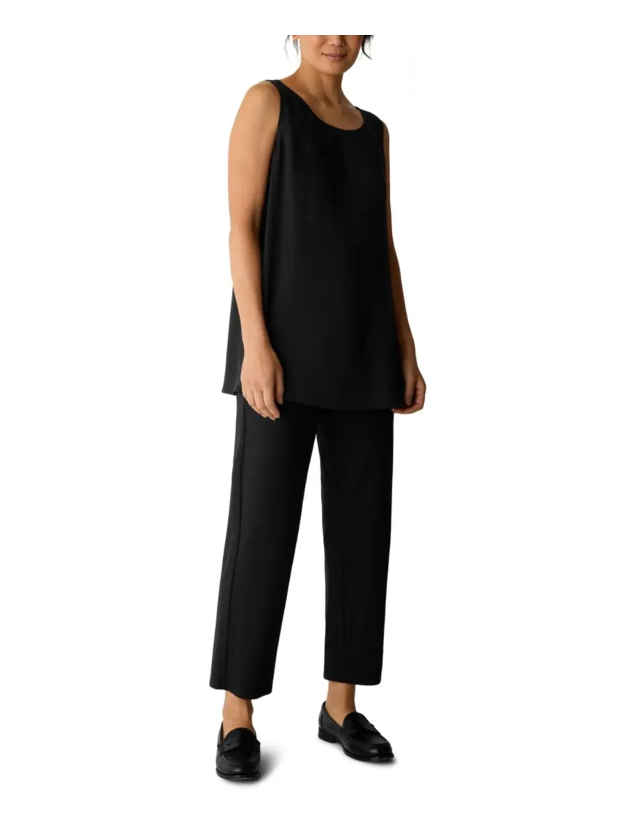 Женские прямые брюки до щиколотки Eileen Fisher — изображение 1 из 4, черный