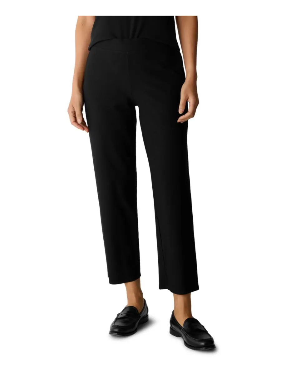 Женские прямые брюки до щиколотки Eileen Fisher — изображение 2 из 4, черный