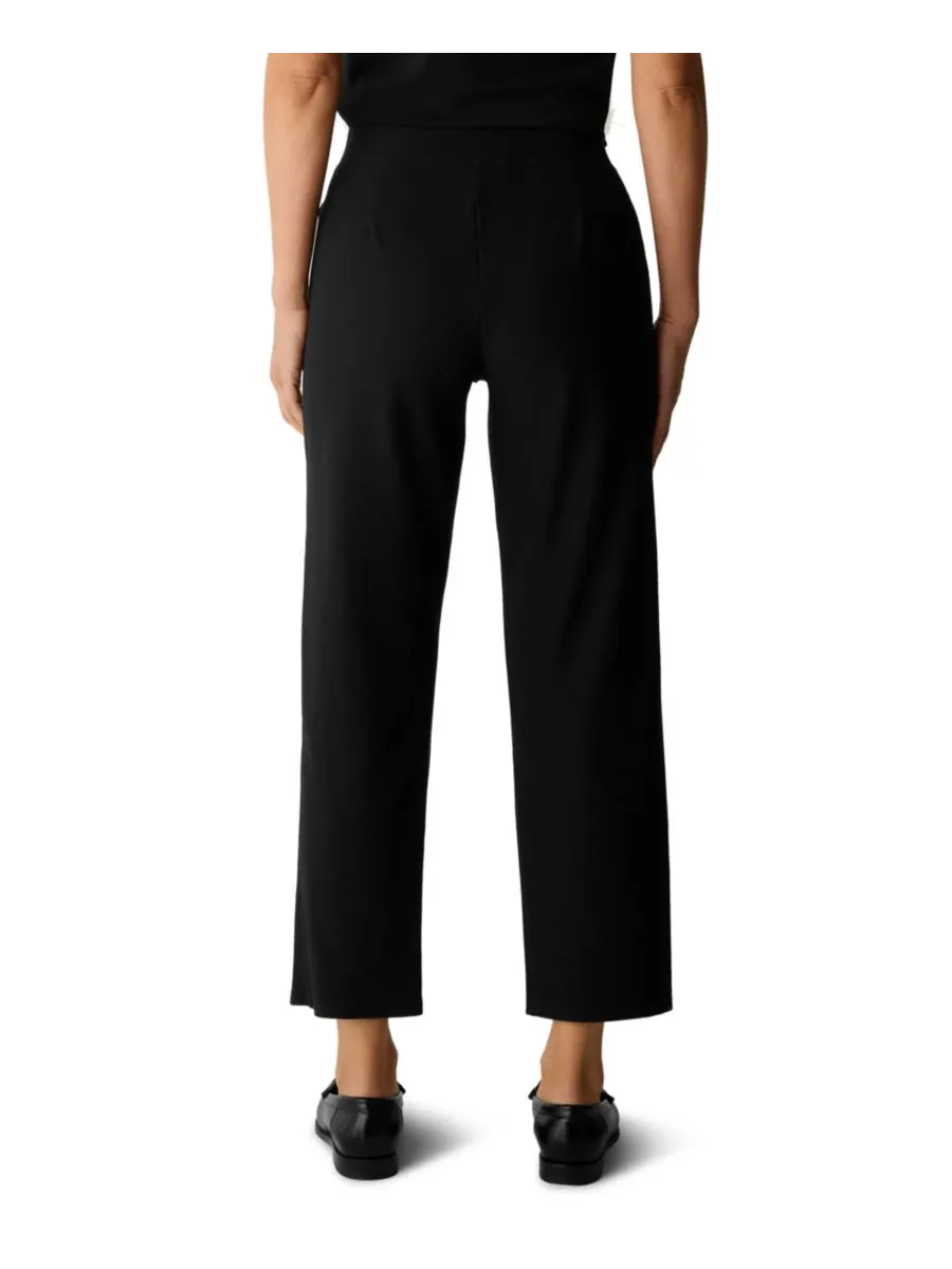 Женские прямые брюки до щиколотки Eileen Fisher — изображение 4 из 4, черный