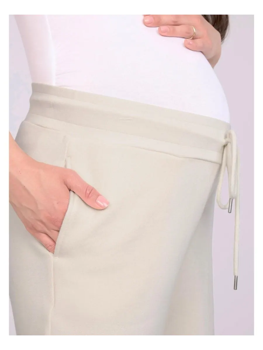 Женские спортивные брюки Under the Belly с широкими штанинами - для беременных Motherhood Maternity — изображение 4 из 5