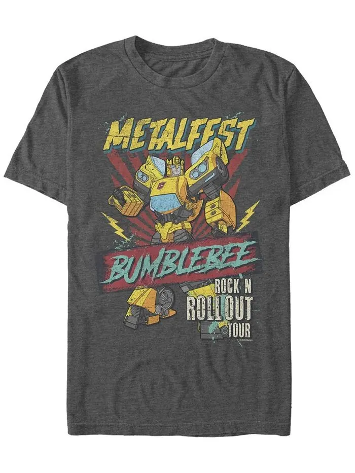 Мужская футболка с коротким рукавом Metal Fest Bumblebee Fifth Sun — изображение 1 из 1, темно-серый