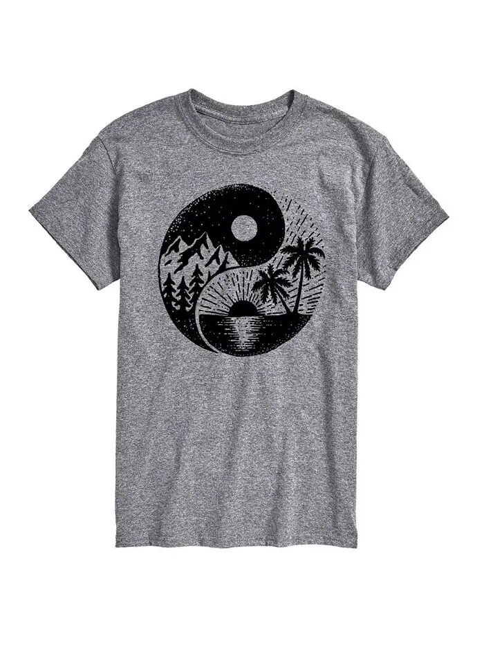 Hybrid Apparel YingYang Мужская футболка с коротким рукавом AIRWAVES — изображение 1 из 3, серый