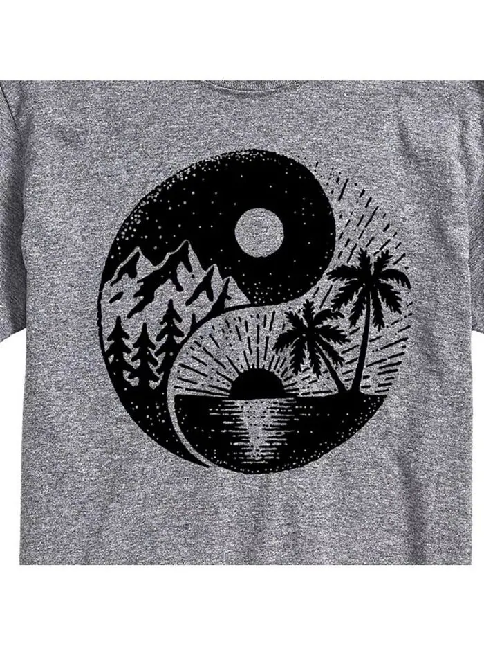 Hybrid Apparel YingYang Мужская футболка с коротким рукавом AIRWAVES — изображение 3 из 3, серый