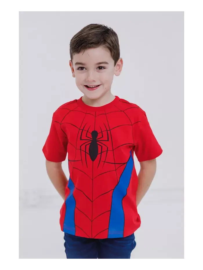 Футболка для мальчиков Marvel в стиле семейного косплея Spider-Man — изображение 1 из 6, красный