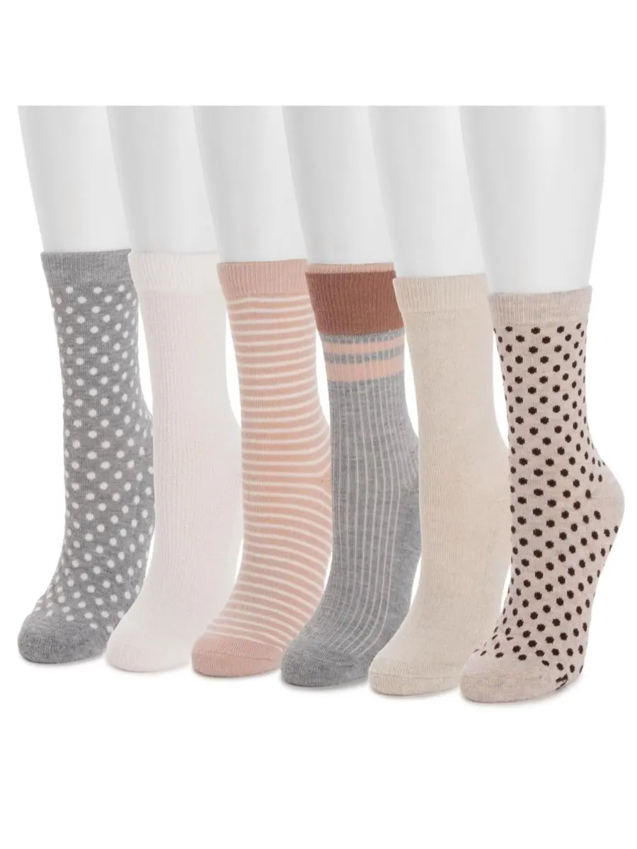 Женские 6-дюймовые шорты Dream Step Crew MUK LUKS, Light neutral — изображение 2 из 2