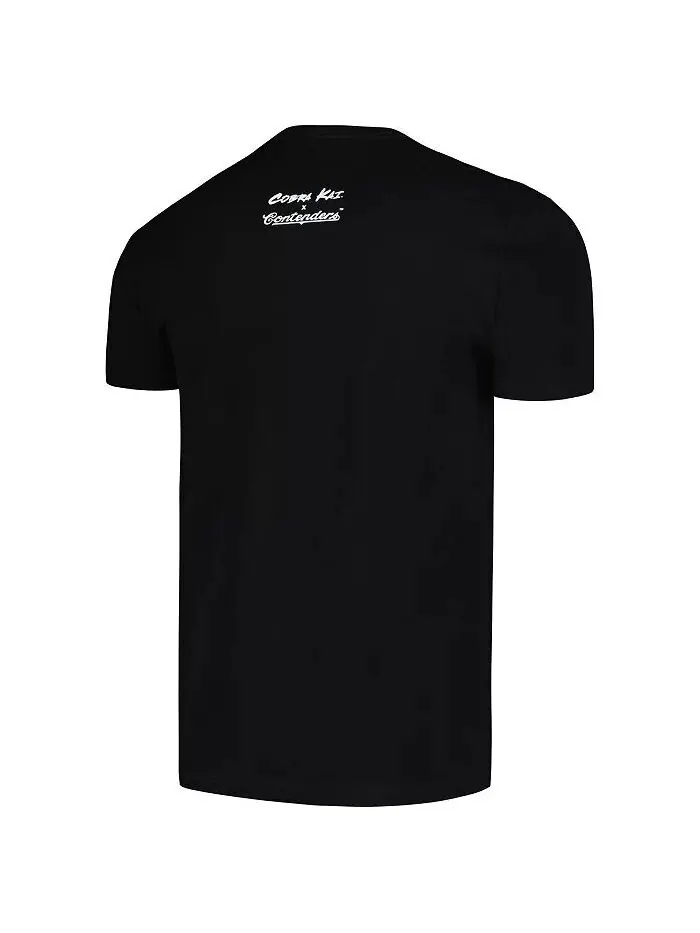 Мужская черная футболка с изображением карты Cobra Kai Johnny Lawrence Contenders Clothing — изображение 3 из 3