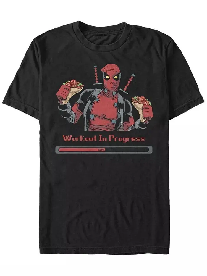 Футболка с коротким рукавом DeadPool Progress для мужчин Fifth Sun — изображение 1 из 4, черный