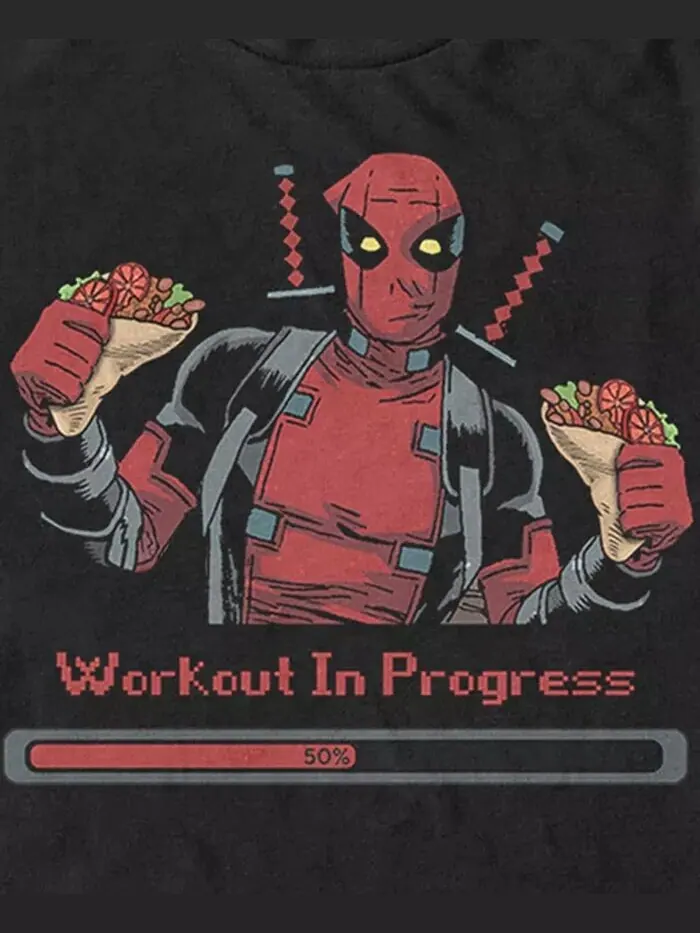 Футболка с коротким рукавом DeadPool Progress для мужчин Fifth Sun — изображение 3 из 4, черный