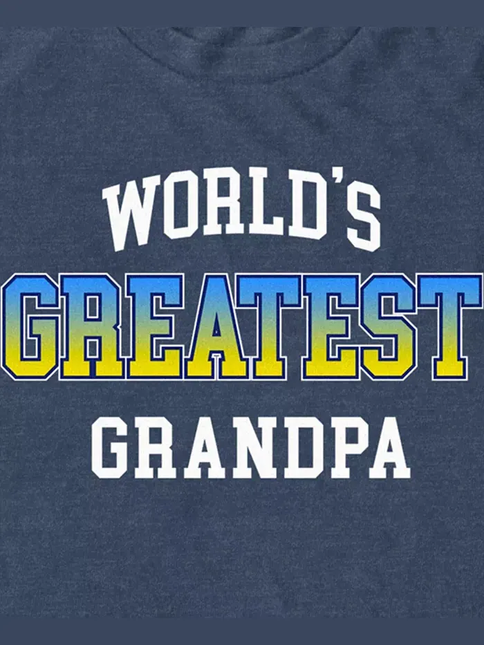 Мужская футболка с коротким рукавом Greatest Grandpa Fifth Sun — изображение 3 из 3, темно-синий