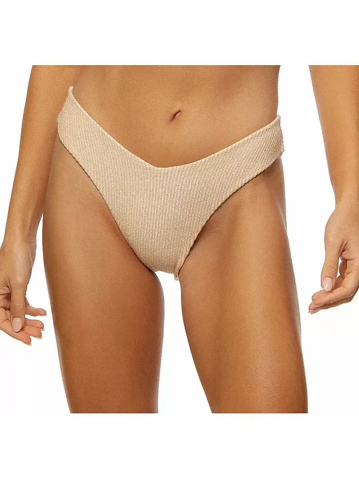 Женские классические плавки бикини с V-образным вырезом и люрексом Guria Beachwear