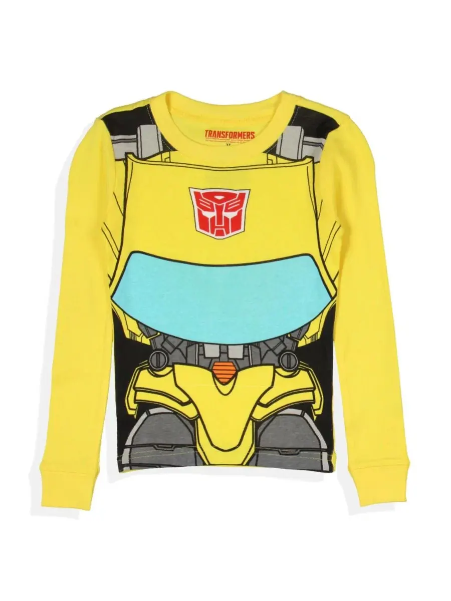 Комплект пижамы с длинным рукавом и брюками Bumblebee Transformers — изображение 2 из 2, желтый