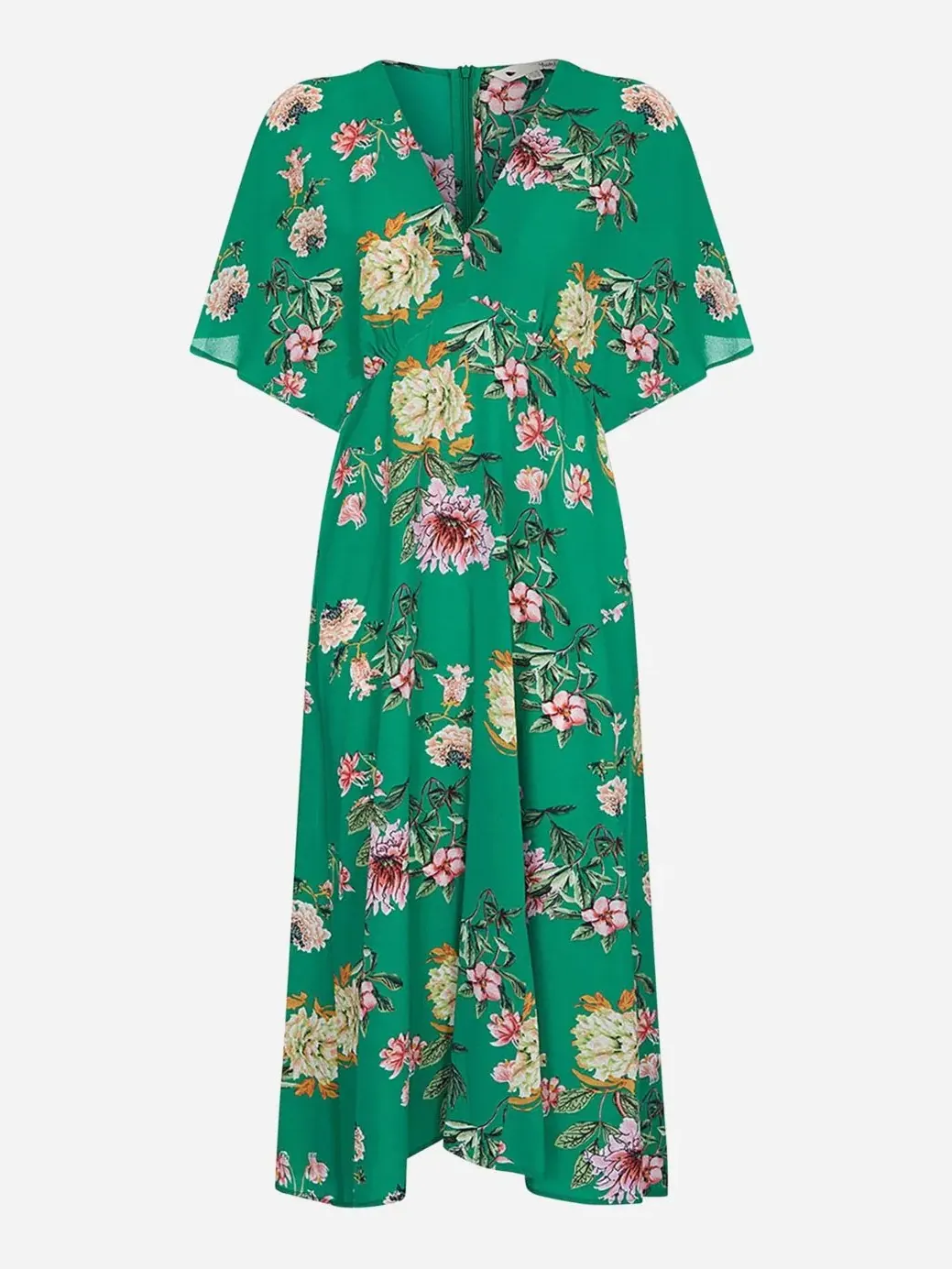 Платье миди с принтом Kimono Midi Yumi — изображение 4 из 5, зеленый