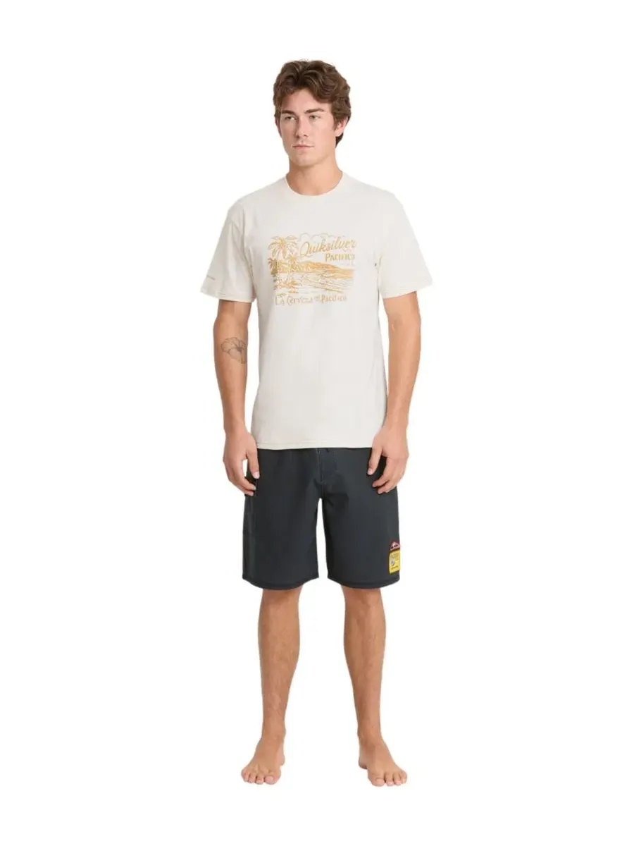 Футболка с принтом Pacifico Coastal Paradise Quiksilver — изображение 2 из 6, белый