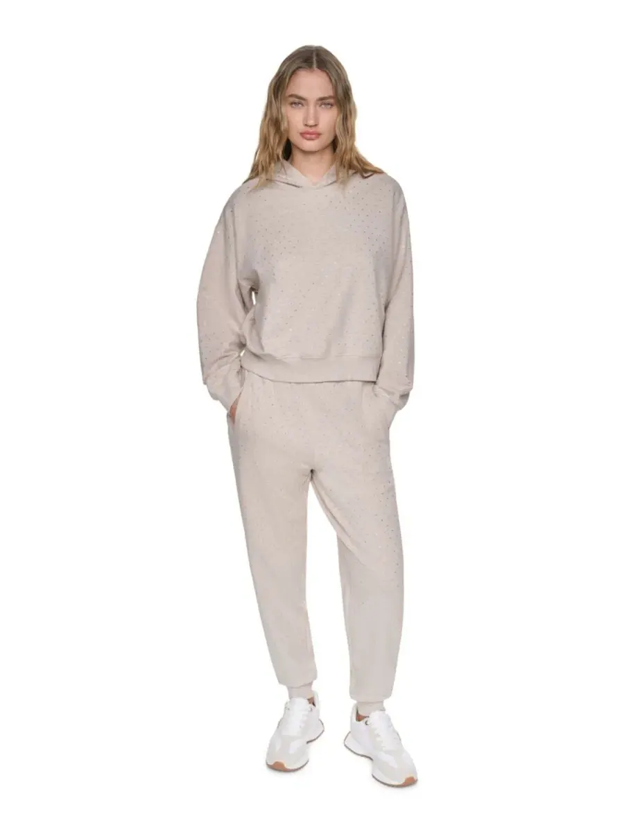 Худи с капюшоном с кристаллами, женское DKNY Jeans — изображение 2 из 6, прозрачный