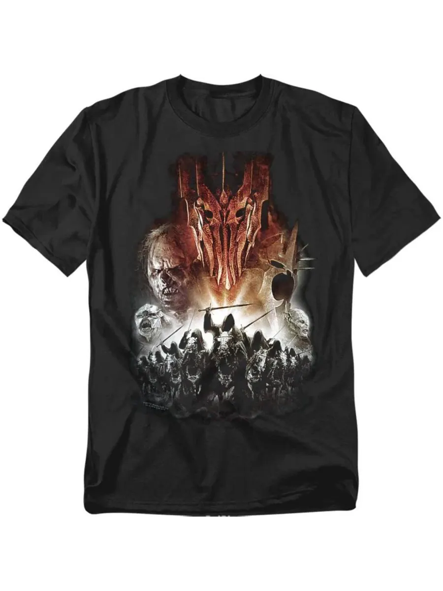 Футболка с длинным рукавом Big & Tall Evil Rising Lord Of The Rings — изображение 1 из 3, черный