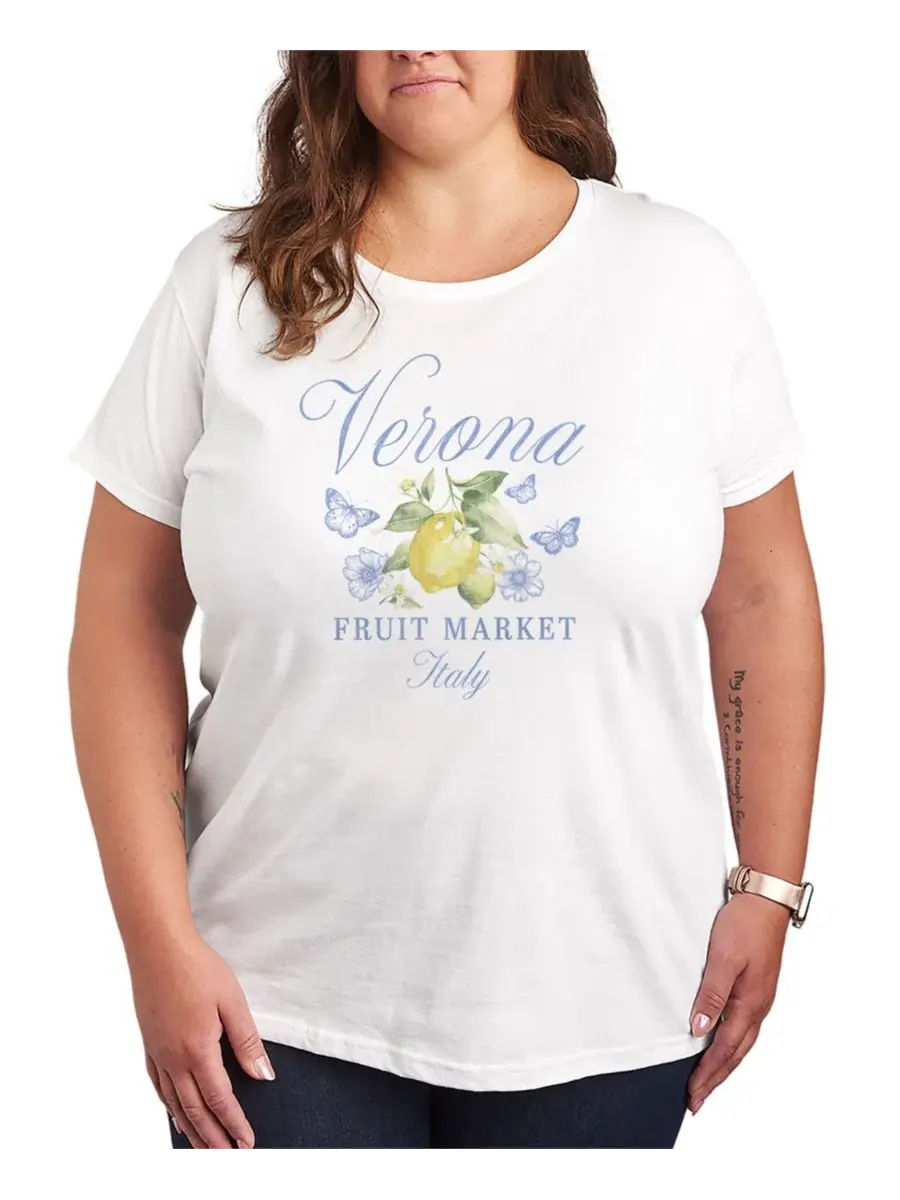 Футболка с коротким рукавом Verona Italy Lemons Hybrid Apparel — изображение 1 из 3, белый