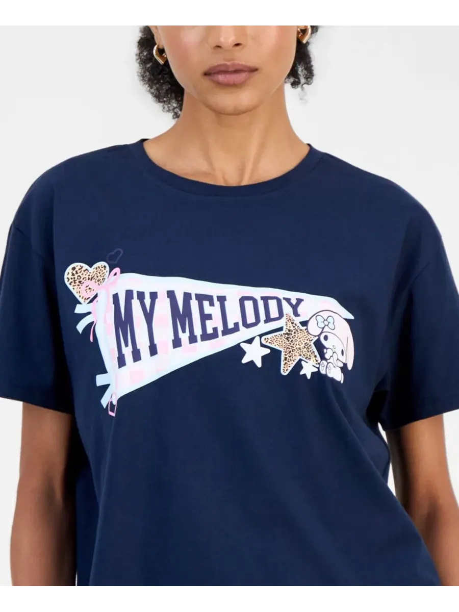 Футболка с принтом My Melody Pennant Graphic Grayson Threads, The Label — изображение 2 из 4, темно-синий