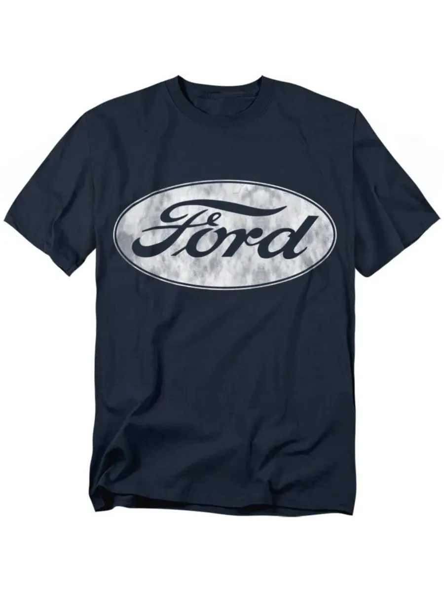 Футболка с логотипом Ford Mustang — изображение 1 из 3, темно-синий