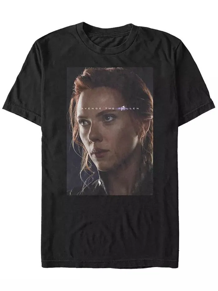 Мужская футболка Marvel Avengers Endgame Black Widow Avenge the Fallen с коротким рукавом Fifth Sun — изображение 1 из 1