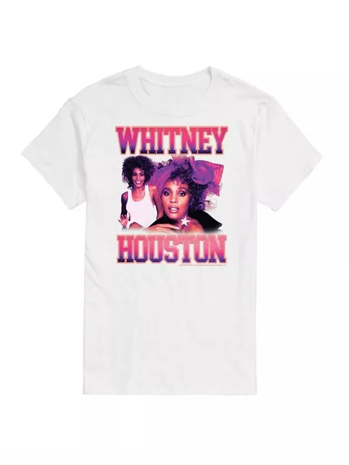Мужская футболка Whitney Houston с коротким рукавом AIRWAVES — изображение 1 из 2, белый