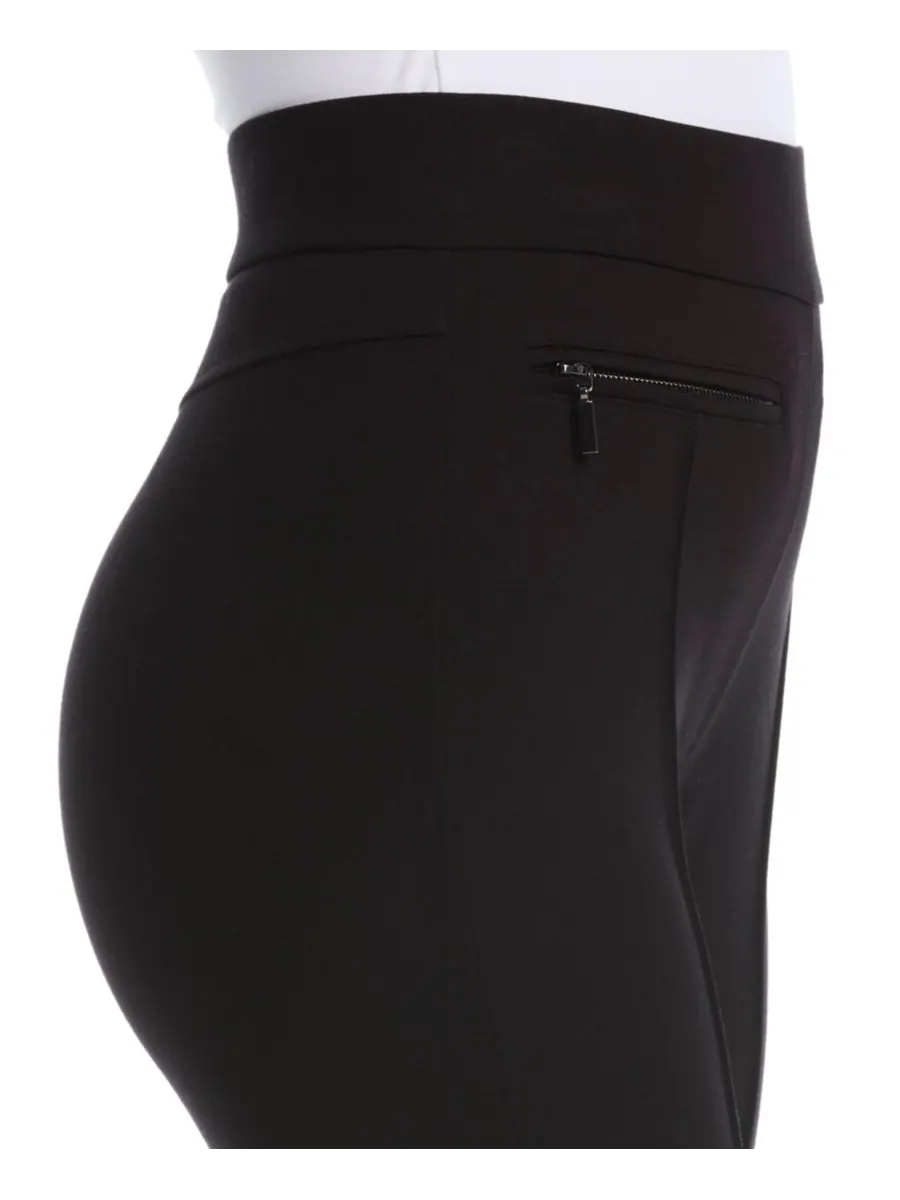 Брюки Petite Ponte Slim Leg Rafaella — изображение 2 из 4, черный