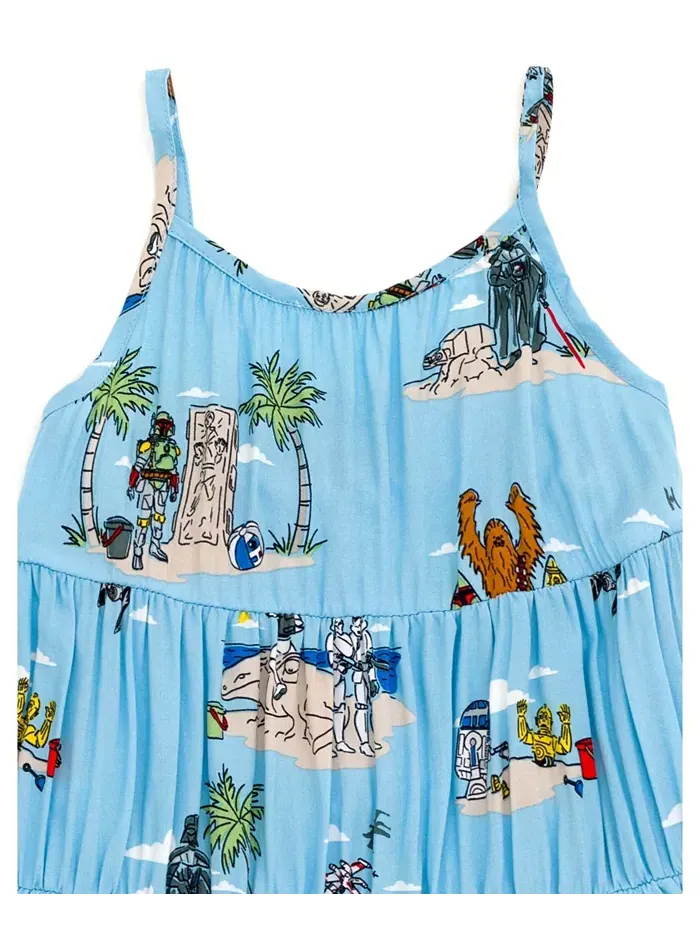 Платье для девочки Toddler Girls Cami в комплекте с семейным (размеры 2T - 14-16) Star Wars — изображение 2 из 6, синий