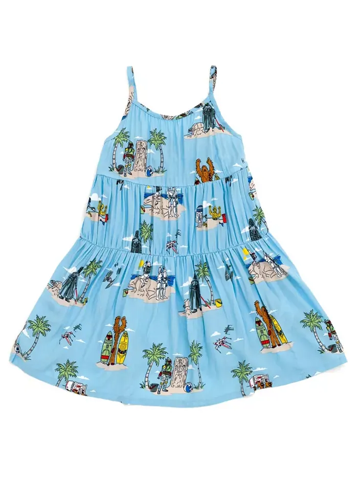 Платье для девочки Toddler Girls Cami в комплекте с семейным (размеры 2T - 14-16) Star Wars — изображение 5 из 6, синий