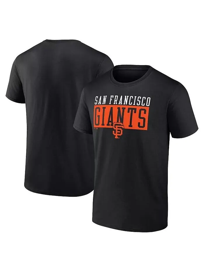 Мужская черная футболка San Francisco Giants Hard To Beat Fanatics — изображение 1 из 3, черный