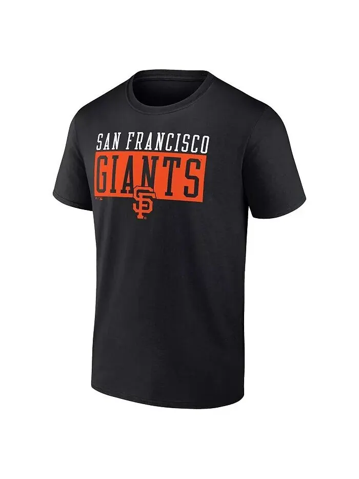 Мужская черная футболка San Francisco Giants Hard To Beat Fanatics — изображение 2 из 3
