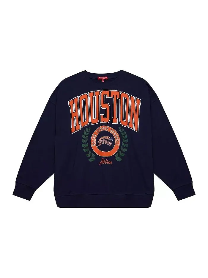 Женская темно-синяя толстовка с логотипом Houston Astros Lt 2.0 Mitchell & Ness — изображение 2 из 4