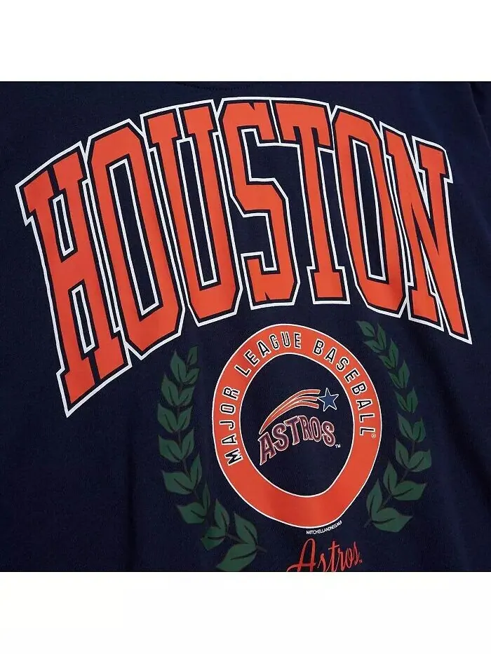 Женская темно-синяя толстовка с логотипом Houston Astros Lt 2.0 Mitchell & Ness — изображение 4 из 4