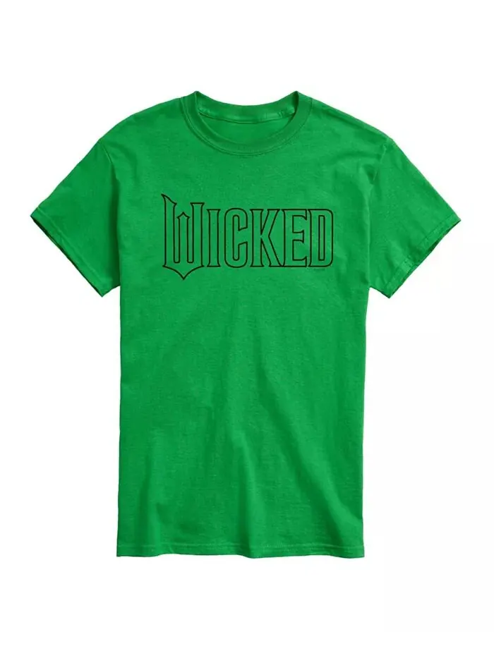 Мужская футболка с коротким рукавом и красочным логотипом Wicked AIRWAVES — изображение 1 из 3, зеленый