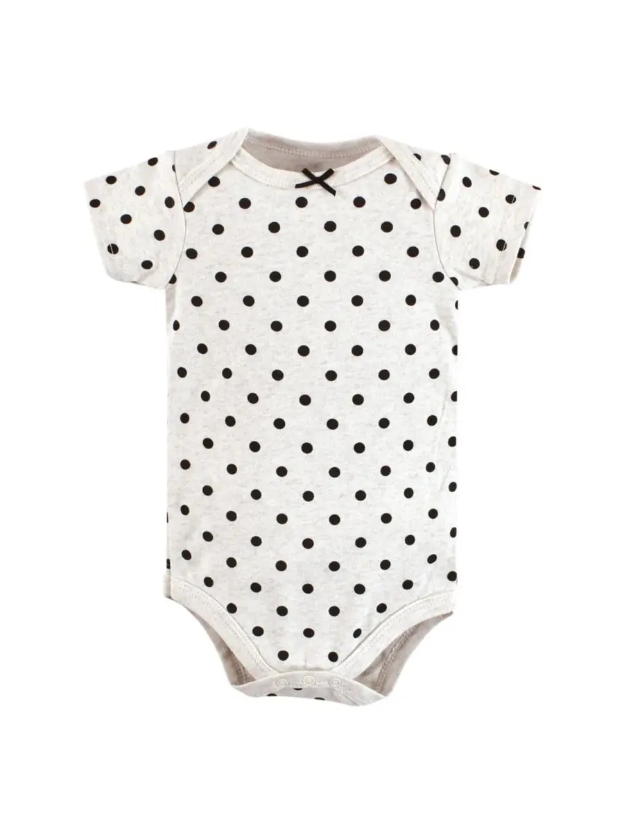 Хлопковые боди, набор из 7 штук Hudson Baby, cinnamon розовый prints — изображение 2 из 9