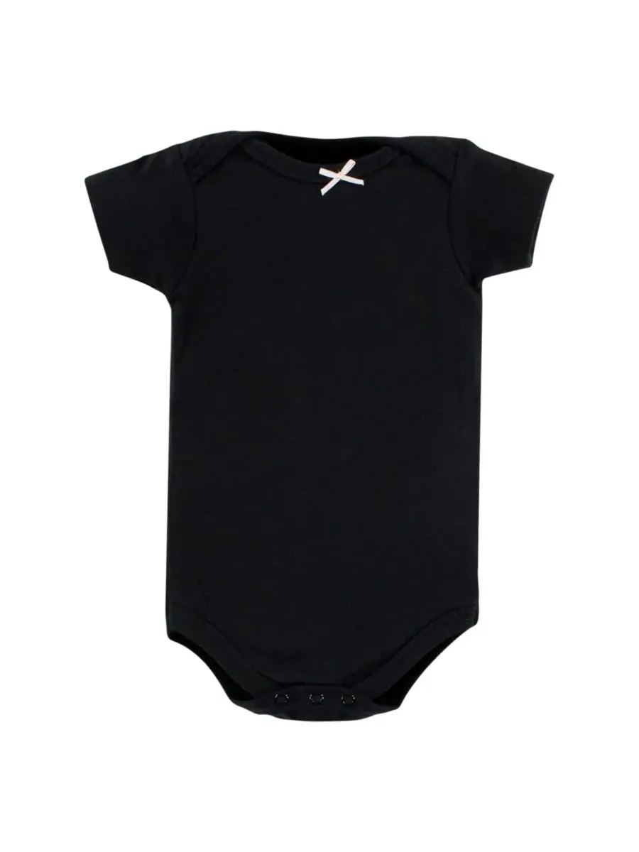Хлопковые боди, набор из 7 штук Hudson Baby, cinnamon розовый prints — изображение 6 из 9