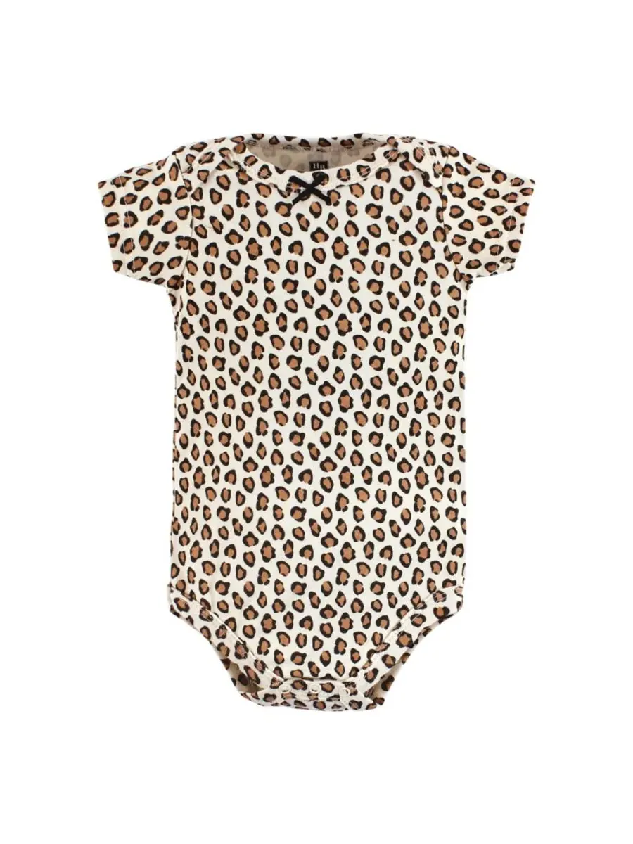 Хлопковые боди, набор из 7 штук Hudson Baby, cinnamon розовый prints — изображение 7 из 9