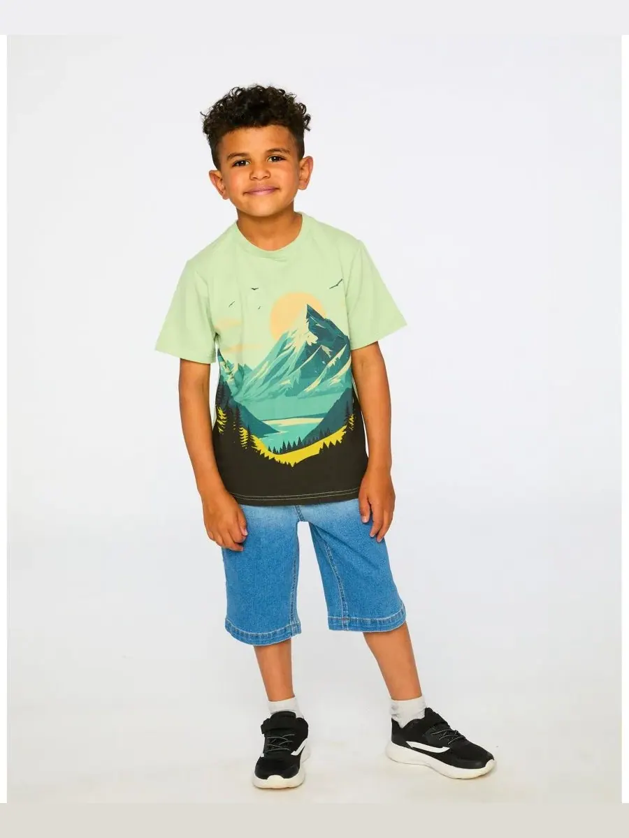 Deux par Deux Джинсы Big Boys Stretch Jean Bermuda — изображение 2 из 4, серый синий